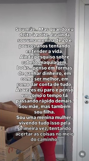 Reel sobre ser mãe e filha ao mesmo tempo